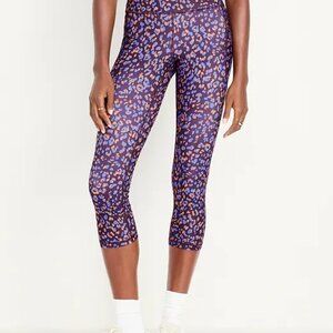Old Navy High-Waisted PowerSoft Crop Pocket Leggings | Size XL